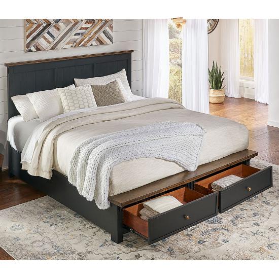 Picture of A AMERICA STORMY-RIDGE-KING-STORAGE-BED