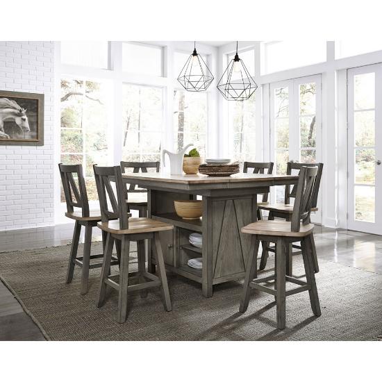 Picture of LIBERTY FURNITURE LINDSEY-7PC-COUNTER-HEIGHT-PKG