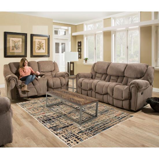 Picture of HOMESTRETCH, INC DELMAR-RECL-SOFA&ROCK-LOVESEAT