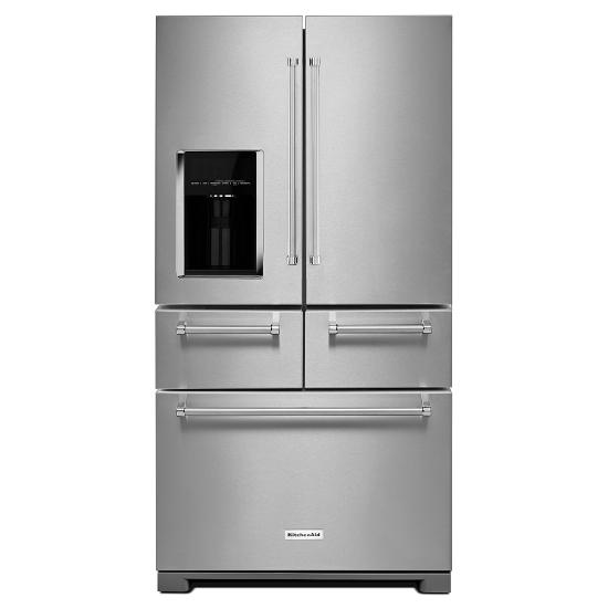 KITCHENAID Cu Ft Door Refrigerator with Platinum inte