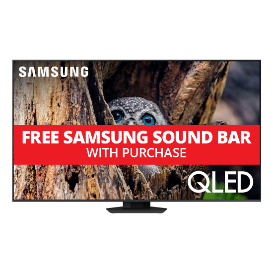 Free sound bar with the purchase of this TV!