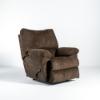 Elliott Glider Recliner in Chocolate Chenille Fabric (angle)