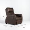 Relaxer Bark Lay Flat Power Recliner (angle dimensions)