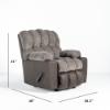 Westwood Rocker Recliner with Godiva fabric cover (Angle Dimensions)