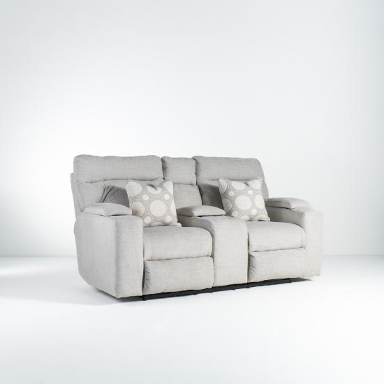 Sanctuary Power Headrest Power Loveseat (Angled)