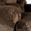 Comfort King Wall Saver Recliner in Chocolate (Closeup)