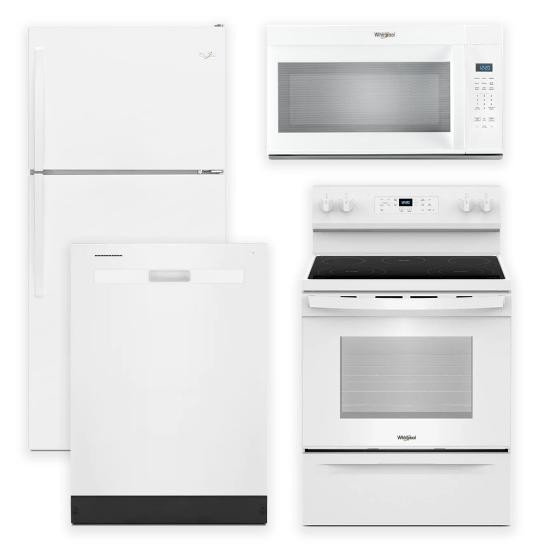 Whirlpool 4 Piece Kitchen with Electric Range
