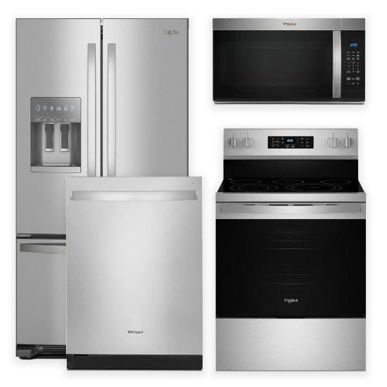 Whirlpool 4 Piece Kitchen with Electric Range