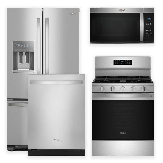 Whirlpool 4 Piece Kitchen with Gas Range