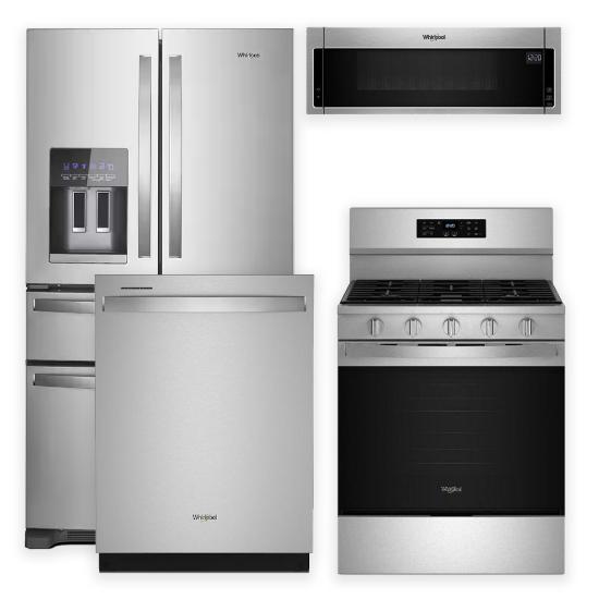 Whirlpool 4 Piece Kitchen with Gas Range