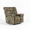 Magnum Rocker Recliner with Mossy oak fabric cover (angle)
