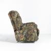 Magnum Rocker Recliner with Mossy oak fabric cover (side)