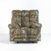Magnum Rocker Recliner with Mossy oak fabric cover (front)