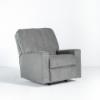 Deltona Manual Rocker Recliner in Pewter (Angle)
