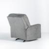 Deltona Manual Rocker Recliner in Pewter (Back Angle)