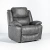 Caesar Fabric Power Recliner in Westview Slate (angle)