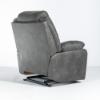 Caesar Fabric Power Recliner in Westview Slate (back angle)