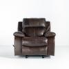 Positano Rocker Recliner with Cocoa Italian leather (front)