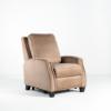 Lauren Lee Collection Power Recliner in Tan Fabric (angled)