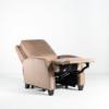Lauren Lee Collection Power Recliner in Tan Fabric (angled reclined full)
