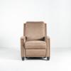 Lauren Lee Collection Power Recliner in Tan Fabric (front)