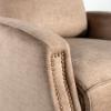 Lauren Lee Collection Power Recliner in Tan Fabric (closeup)
