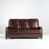 Lauren Lee Collection Power Reclining Sofa in Brown Wexford Tri-Tone Leather (front)