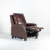 Lauren Lee Collection Power Recliner in Brown Wexford Tri-Tone Leather (angled reclined)