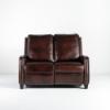 Lauren Lee Collection Power Reclining Loveseat in Brown Wexford Tri-Tone Leather (front)