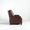 Lauren Lee Collection Power Reclining Loveseat in Brown Wexford Tri-Tone Leather (side)