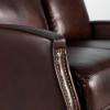 Lauren Lee Collection Power Reclining Loveseat in Brown Wexford Tri-Tone Leather (closeup 1)