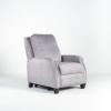 Lauren Lee Collection Power Recliner in Grey Fabric (angled)
