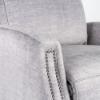Lauren Lee Collection Power Recliner in Grey Fabric (closeup)
