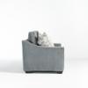 Victoria Twin Sleeper Sofa with Pewter Linen Fabric (Side)