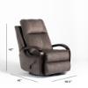 Catnapper Niles Swivel Glider Recliner (Angle + Dimensions)