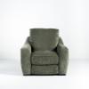 Alexa Dual Power Recliner – Olive Fabric (front)