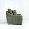 Alexa Dual Power Recliner – Olive Fabric (side)