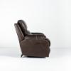 Positano Power Rocker Recliner – Cocoa Italian leather (side)