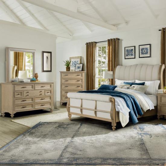 Picture of COSMOS FURNITURE INC MARINA-KING-6PC-BEDROOM-PKG