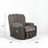 Westwood Power Rocker Recliner – Godiva Fabric (dimensions)
