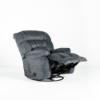 Daly Chaise Swivel Recliner –  Cobblestone (angled reclined)
