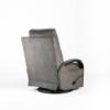 Niles Swivel Glider Recliner – Graphite Performance Fabric (back angled)