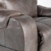 Serenity CR3 Wall Hugger Recliner – Steel Fabric Cover (Close-up)