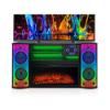 Integrated Audio 70-Inch TV Fireplace Stand (tv + stand)