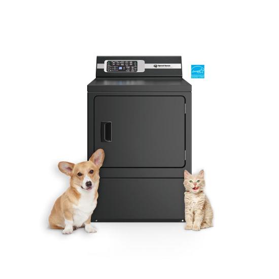 DR7 Sanitizing Electric Dryer (front with pets)