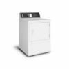 DR7 Sanitizing Gas Dryer in White Featuring Pet Plus™ (angled right)