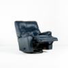 Leather Swivel Rocker Recliner (angled reclined)