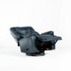Leather Swivel Rocker Recliner (angled full reclined)