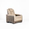 Durapella Power Recliner – Two-Tone Sand Cover (angled)