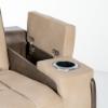 Durapella Power Recliner – Two-Tone Sand Cover (arm open)